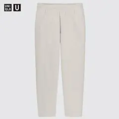 UNIQLO U フレンチリブパンツ M ライトグレー(ベージュ)