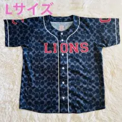 COACH × LIONS獅子女ユニフォーム ベースボールシャツ 非売品 L