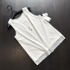 現行品 Vin メッシュ切替ノースリーブトップス ヤマダヤ スコット 