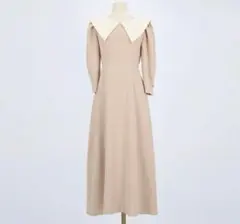 dholic 襟付き　清楚ロングワンピース