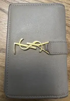 SAINT LAURENT ベージュ レザーキーケース