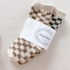 【新品未使用】digreen チェッカー 靴下 12㎝　13㎝　14㎝　滑り止め