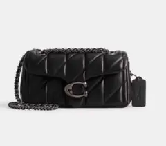 COACHタビー 20 キルティング ショルダーバッグ cp149 ブラック金具