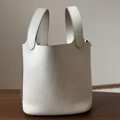 ORSETTO トートバッグ クリアバッグ ワンショルダー レザートリム 