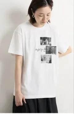 スローブイエナ❤️ フォトプリント 半袖Tシャツ ホワイトのサムネイル