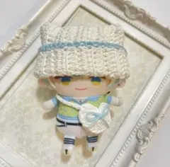 〖ホワイト×水色〗 にじぱぺっと ネコ耳 ニット帽 ぬい服 にじぱぺ