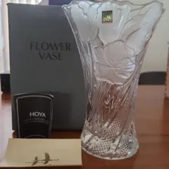 181.. HOYA フラワーベース クリスタルガラス