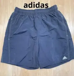 水着　adidas L 黒　ブラック　短パン　プール海　短パン　防水パンツ
