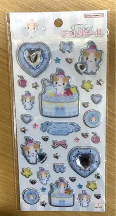 サンリオ　キラキラジュエルシール　マシュマロみたいなふわふわニャンコ