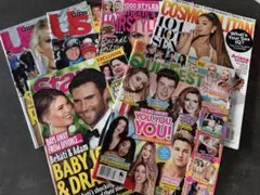 海外雑誌　Us, Star, You,Cosmo, Quizfest 6冊セット