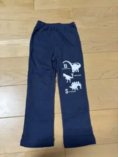 恐竜プリント ボトムス ネイビーブルー
