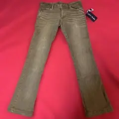 CECIL McBEE ストレートデニム オリーブグリーン