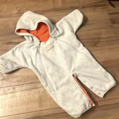 モンベル ベビー カバーオール フリース リバーシブル サーモンピンク オレンジ