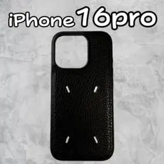 iPhone16pro✿スマホケース ブラック 黒 レザー刺繍 韓国 シンプル0