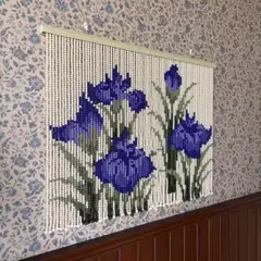 昭和レトロ ビーズのれん スズラン 美品 当時物 - メルカリ