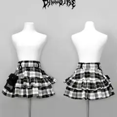 DimMoire PUNK フリル ミニスカート チェック