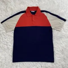ZARA メンズザラ　ニットカラーブロックポロシャツ　Mのサムネイル
