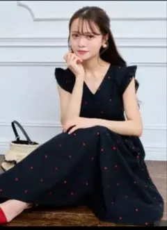 Apuweiser-riche WEB LIMITED 5分袖ドットチュニック - メルカリ