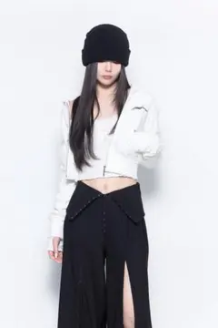 THEREDTHREAD♡emblem cropped hoodie♡gray - メルカリ