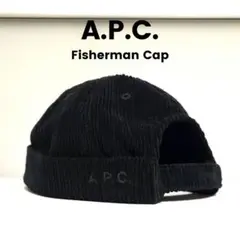 A.P.C. フィッシャーマンキャップ ネイビー ビーニー コーデュロイのサムネイル