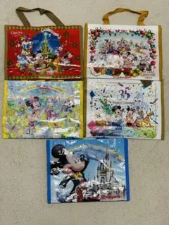 ディズニー手提げバッグ 5点セットのサムネイル