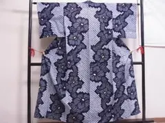 新品✨逸品❗️有松鳴海総絞り浴衣✨深緑に藤色 - メルカリ