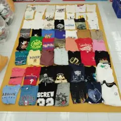 A39 アメリカ古着　ブランドミックスTシャツ　56着セットまとめ売りカーハート