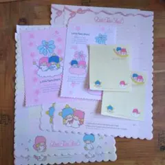 リトルツインスターズ キキララ　レトロ　レターセット　バラ売り　①