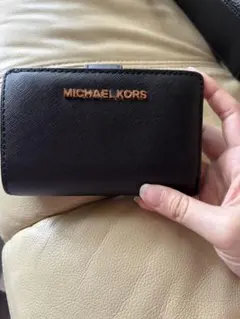 MICHAEL KORS ブラック 二つ折り財布