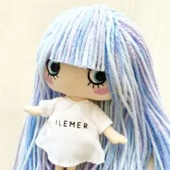 可愛い❤️1点物‼️リメイクドール‼️イーマリ ロングヘアー ブルーグラデ