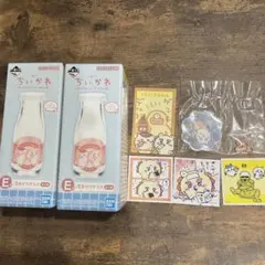 おまけ付き　ちいかわ　1番くじ　湯あがりグラス　シーサー　くりまんじゅう　おまけ