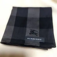 【新品】BURBERRY メンズハンカチ 　チェック柄 　綿100%
