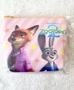 ズートピア2 キャラクターポーチ　ミニポーチ　ニック　ジュディ
