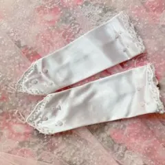 フィンガーレスグローブ ୨୧ ウェディングドレス手袋