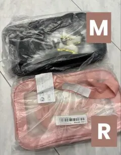 【新品未開封】WASHBAG シーイン　ビニールポーチ　バッグ　黒　ピンク