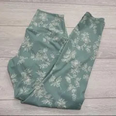 SUKALA フラワープリントレギンス Sサイズ　グリーン