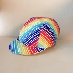ハンドメイド／リバーシブル　サイクルキャップ　USコットン使用