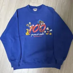 ディズニー　ヴィンテージ　スウェット　トレーナー　100周年　ミッキーのサムネイル