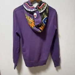 A BATHING APE シャークパーカー パープル カモのサムネイル