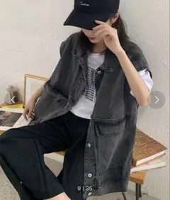 ⭐️そろそろ処分⭐️【EPICKS】デニムBIGシルエットベスト　レディースX L