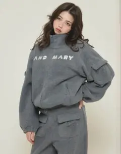 ANDMARY / Mary logo fleese jacket - メルカリ