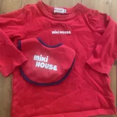 MIKI HOUSE 長袖Tシャツ レッド 90とスタイセット
