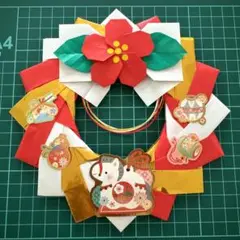 「ゆ。様専用」 水引 折り紙 お正月飾りリース ★ ハンドメイド 壁面飾り 新年