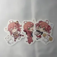 ホロライブ さくらみこ スシロー コラボ ステッカー3種類