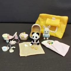 シルバニアファミリー 人形セット　テント　小物