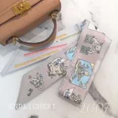 【SALE】リボンスカーフ　バッグスカーフ　バッグチャーム2007＃