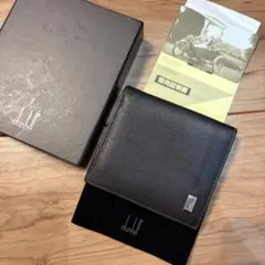 dunhill 二つ折り財布 黒 箱付き