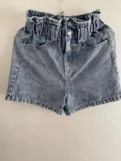 ハイウエスト　デニムショートパンツ