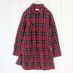 レプシィム シャツワンピース ネルシャツ チェック 綿 M Y2K アメカジ