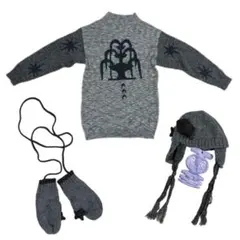 オーバーサイズニット セット グレー ニット帽 グローブ かわいい 新品未使用